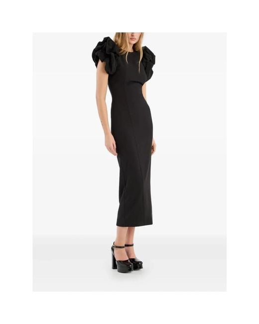 ROTATE BIRGER CHRISTENSEN Black Midi Dresses
