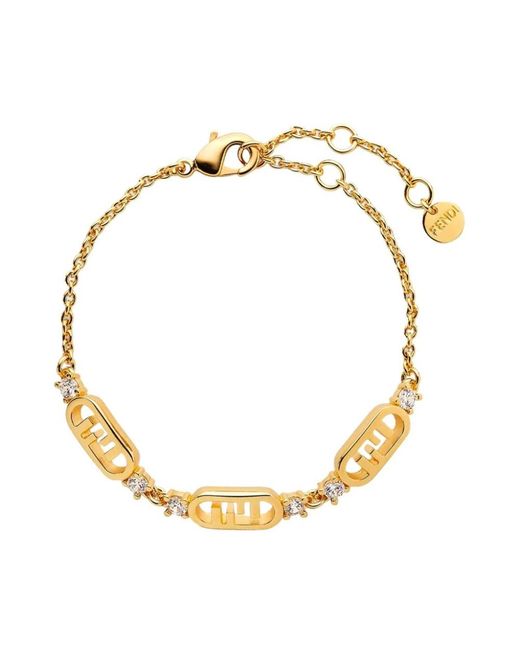 Bracelets Fendi de color Metallic