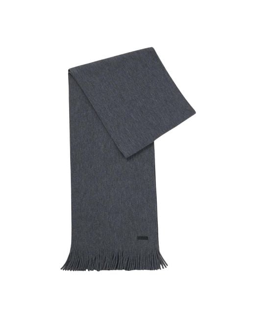 Boss Gray Winter Scarves for men