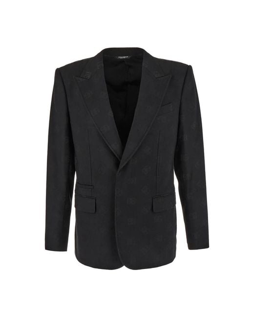 Dolce & Gabbana Black Blazers for men