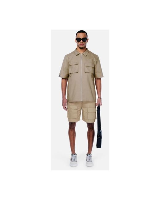 Off The Pitch Natural Short Sleeve Shirts for men