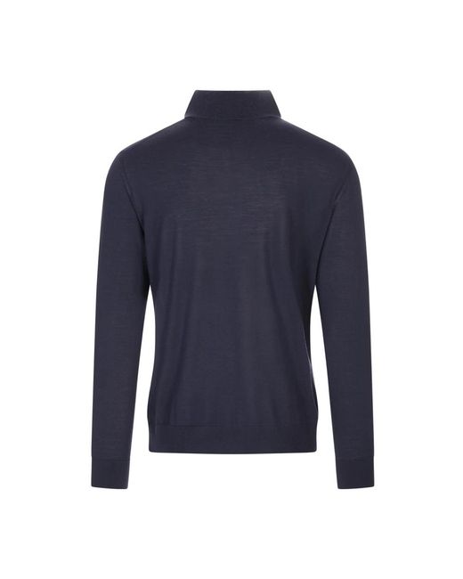Kiton Blue Polo Shirts for men