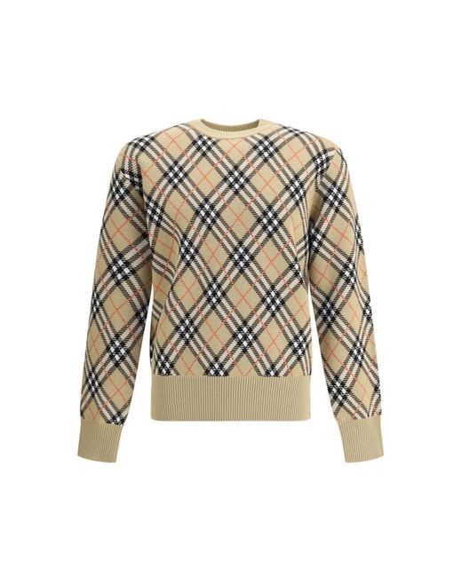 Burberry Multicolor Round-Neck Knitwear for men