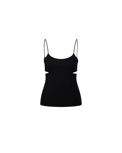 Victoria Beckham Black Sleeveless Tops