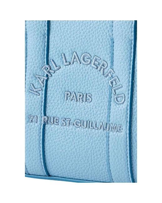 Karl Lagerfeld Blue Tote Bags