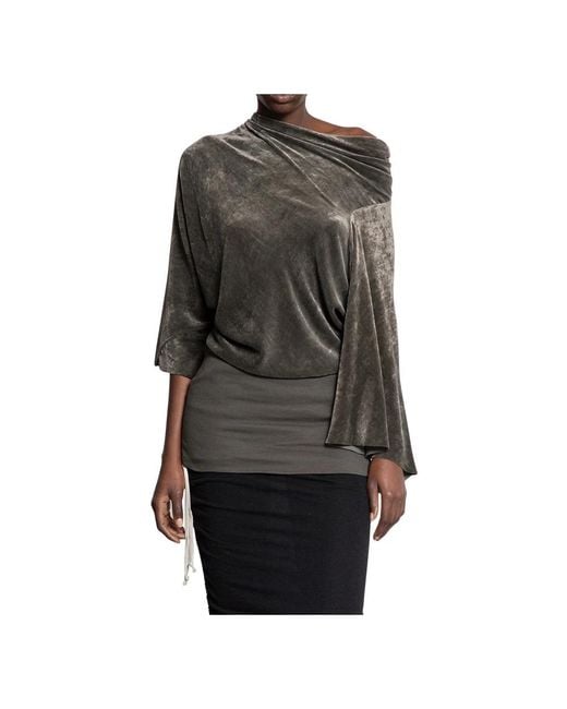 Rick Owens Black Blouses