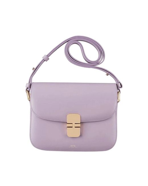 A.P.C. Purple Shoulder Bags