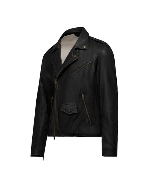 Bomboogie Leren Perfecto Jas in het Black voor heren