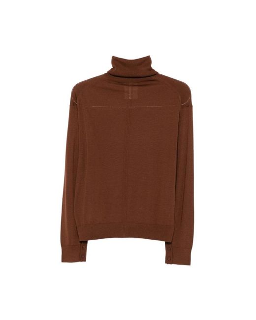 Semicouture Brown Turtlenecks