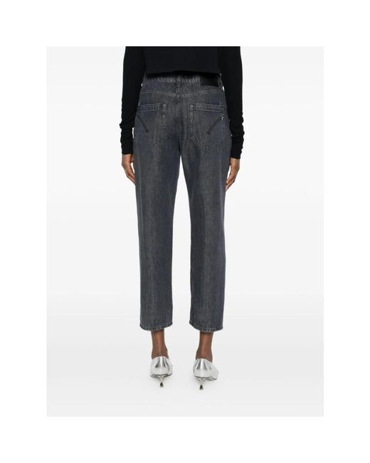 Dondup Gray Cropped Jeans