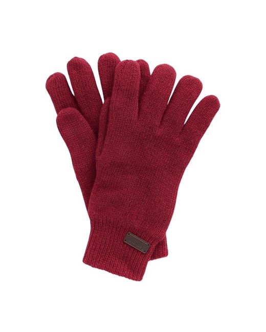 Barbour Red Gloves