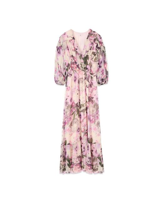 Maxi Dresses Oltre en coloris Pink