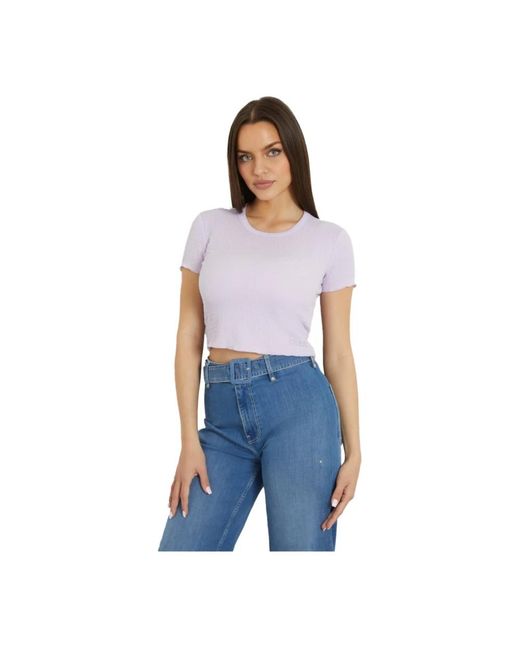 Guess T-Shirts in het Blue