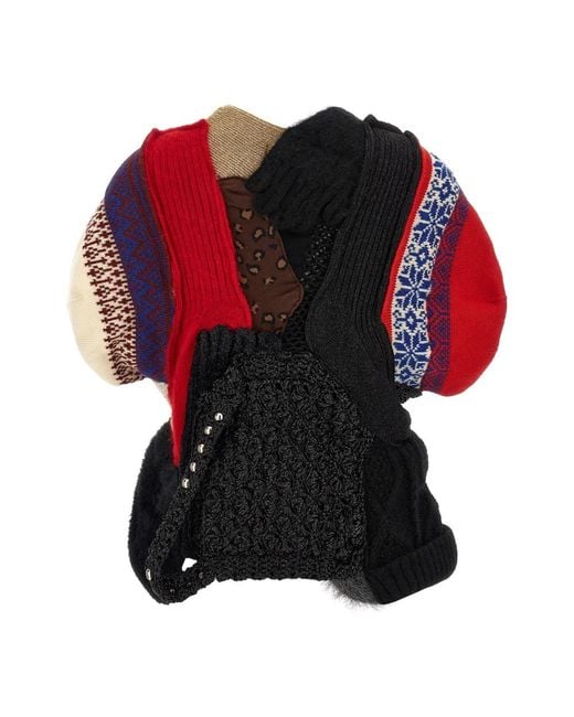 Junya Watanabe Black Patchwork Cardigan
