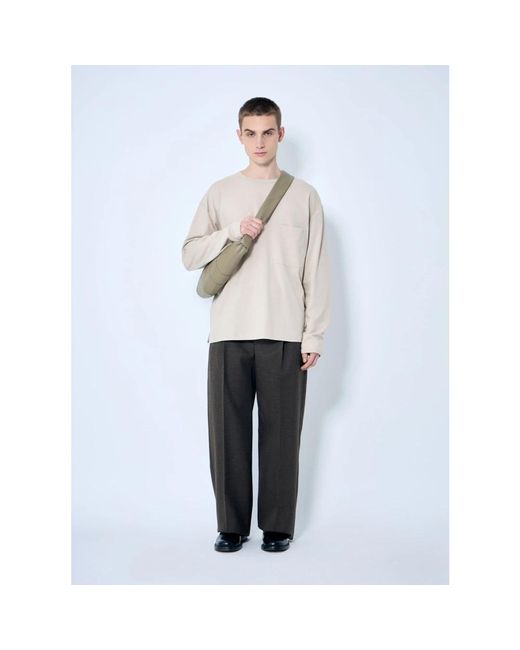 Lemaire Long Sleeve Tops in het White voor heren