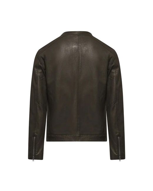 Bomboogie Leather Jassen in het Black voor heren