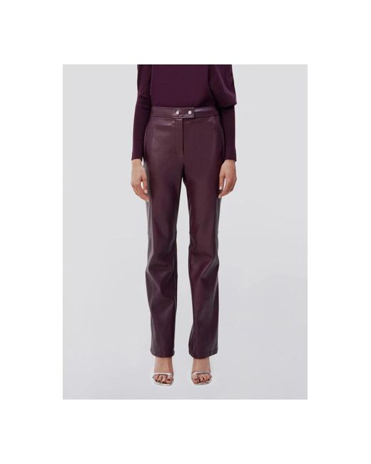 Jonathan Simkhai Purple Slim-Fit Trousers