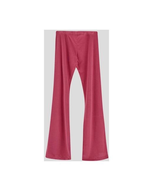 Balenciaga Red Wide Trousers