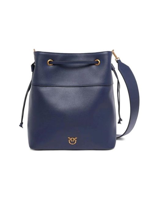 Pinko Blue Bucket Bags