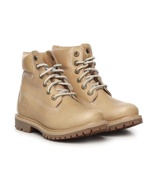 Timberland Natural Lace-Up Boots