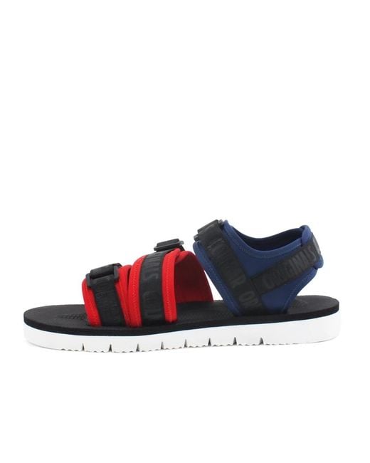 Colmar Schoenen ,Veelkleurig ,Platte Sandalen in het Blue voor heren