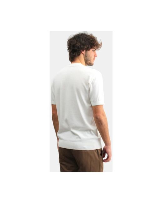 Paolo Pecora Weißes rundhals-t-shirt in White für Herren