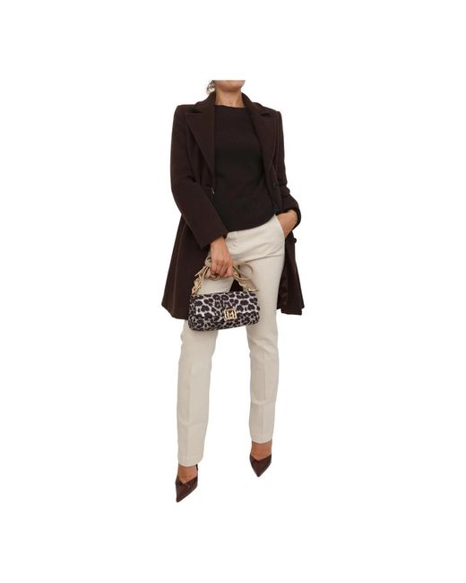 Marella Brown Single-Breasted Coats