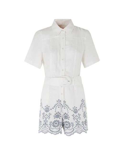 Mc2 Saint Barth Jumpsuits & Playsuits ,Wit ,Playsuits in het White