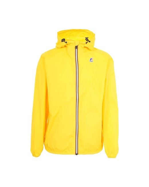 Wind Jackets K-Way de color Yellow