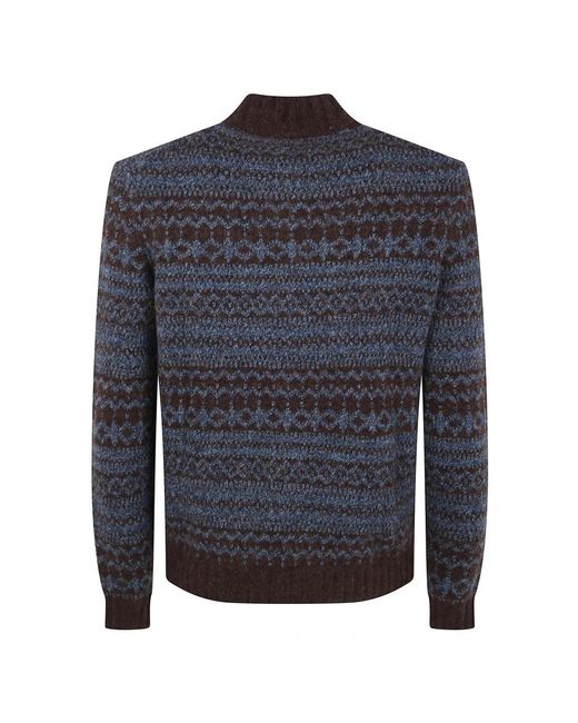 Ballantyne Truien & Vesten ,Veelkleurig ,Comfortabele Gebreide Vest in het Blue voor heren
