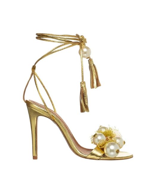 Alameda Turquesa Metallic High Heel Sandals