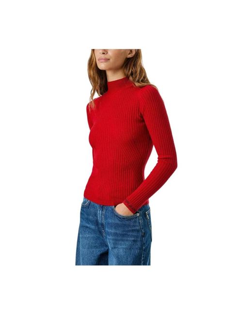 Pepe Jeans Red Turtlenecks