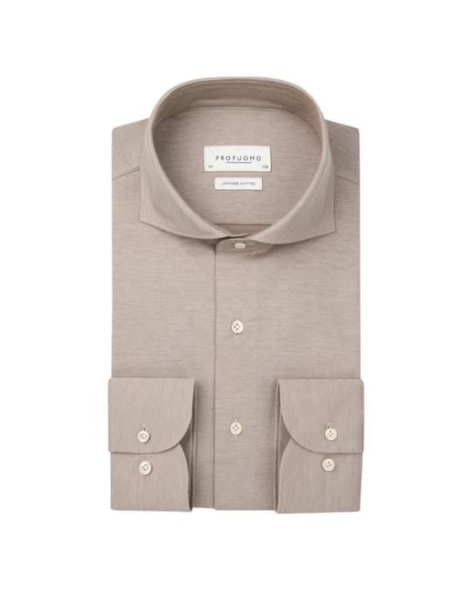 Profuomo Brown Formal Shirts for men