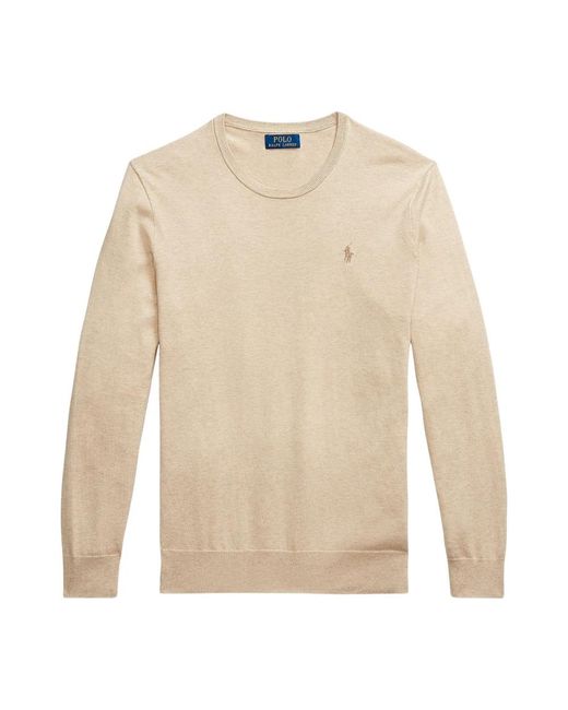Ralph Lauren Round-Neck Knitwear in het Natural voor heren