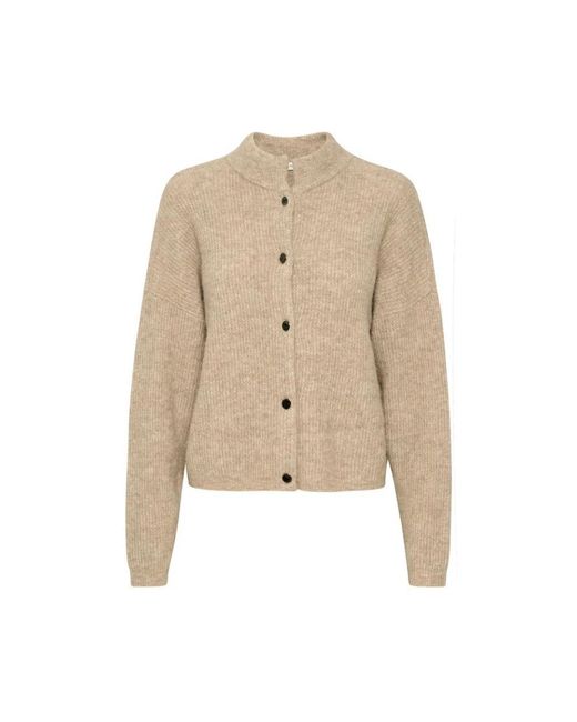 Gestuz Truien & Vesten Korte Cardigan Alphagz Stijl in het Natural