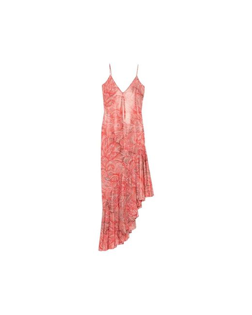 Etro Red Party Dresses