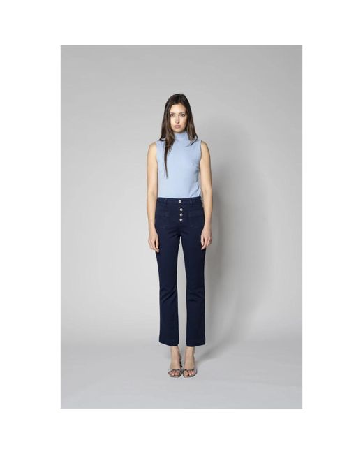 Flared Jeans Re-hash de color Blue