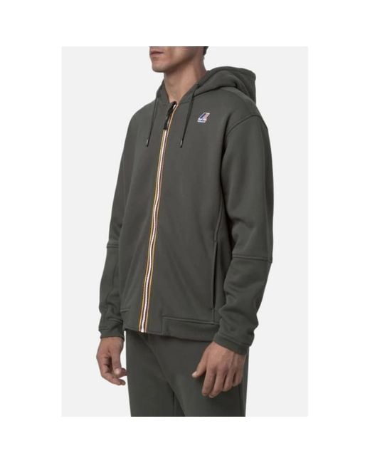 Zip-Throughs K-Way de hombre de color Gray