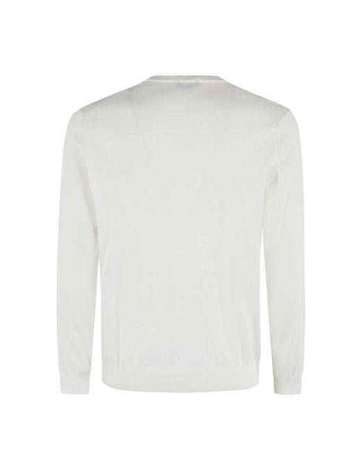 Drumohr White Round-Neck Knitwear for men