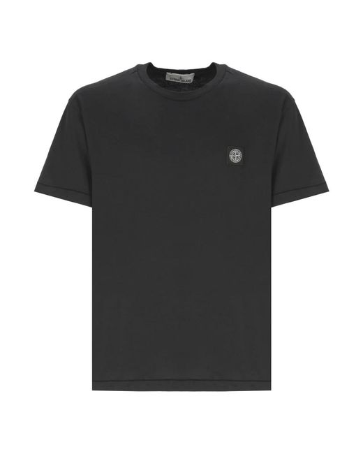 Stone Island Black T-Shirts for men