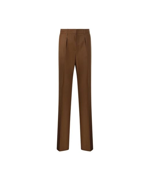 Max Mara Brown Straight Trousers
