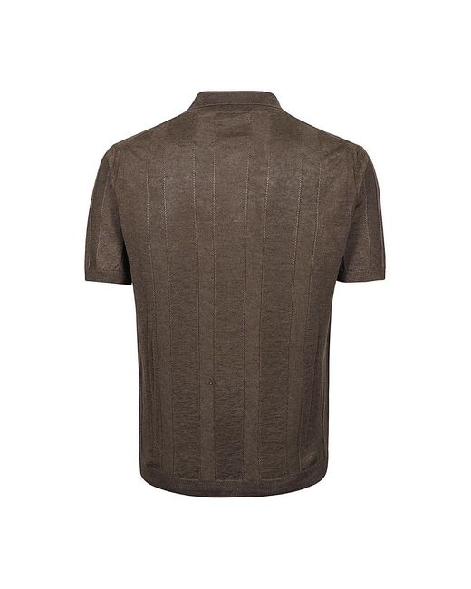 Kangra Brown Short Sleeve Shirts for men