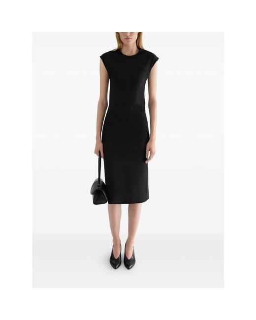 Jil Sander Black Midi Dresses