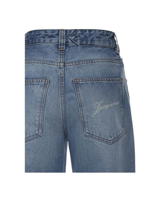Jacquemus Blue Wide Jeans