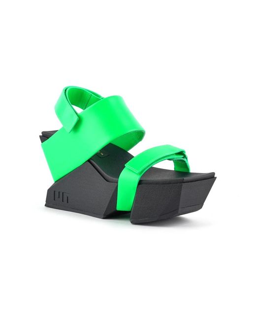 United Nude Green Wedges