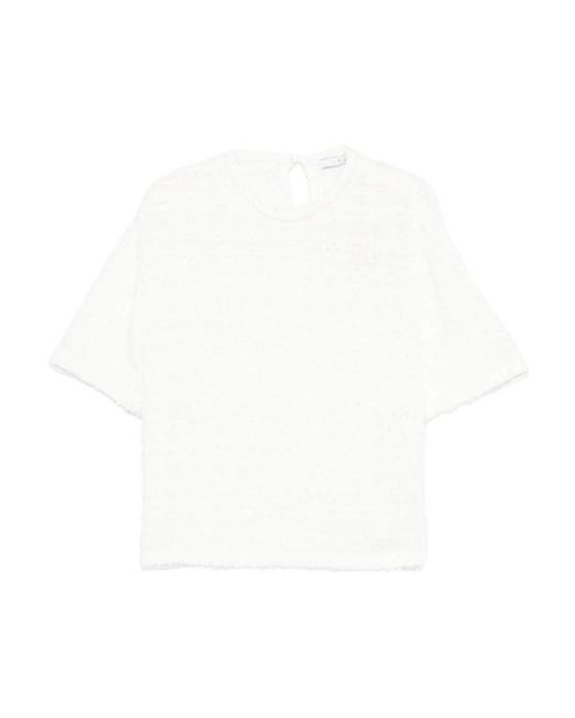 IRO Overhemden ,Wit ,Sunne Top Met Textuur En Ronde Hals in het White