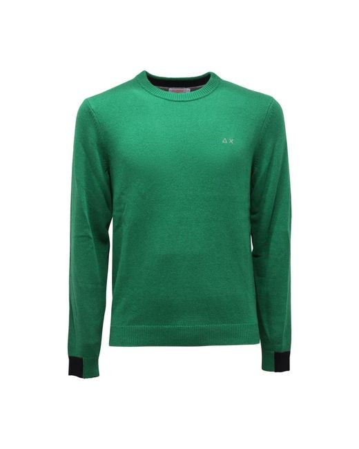 Round-Neck Knitwear Sun 68 pour homme en coloris Green