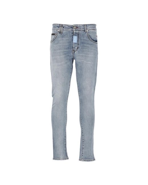 Philipp Plein Slim Fit Jeans in het Blue voor heren