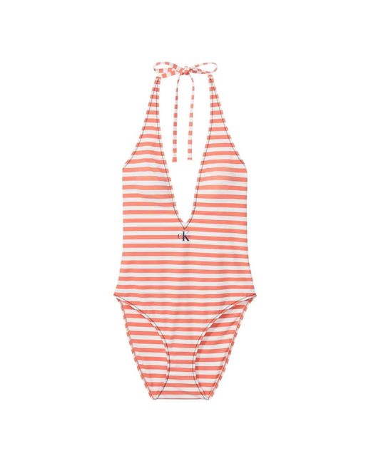 One-Piece Calvin Klein de color Pink