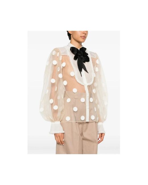 Valentino Natural Blouses